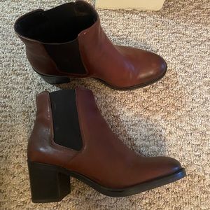 Clarks Leather Brown Bootie